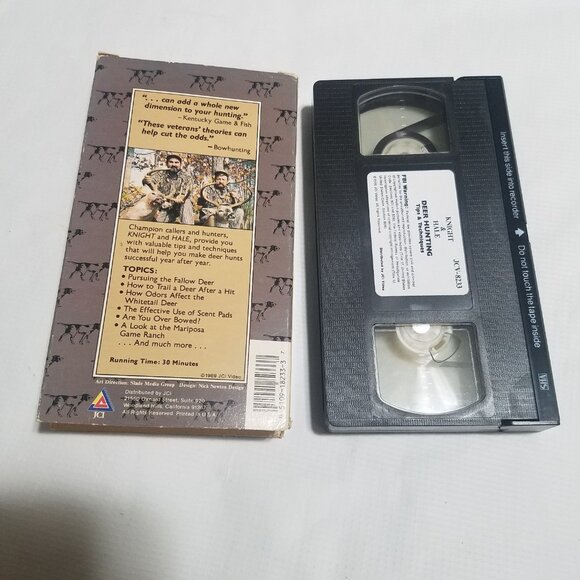 Knight & Hale Deer Hunting Tips & Techniques 1989 VHS Tape - Bundle & Save - Picture 2 of 2